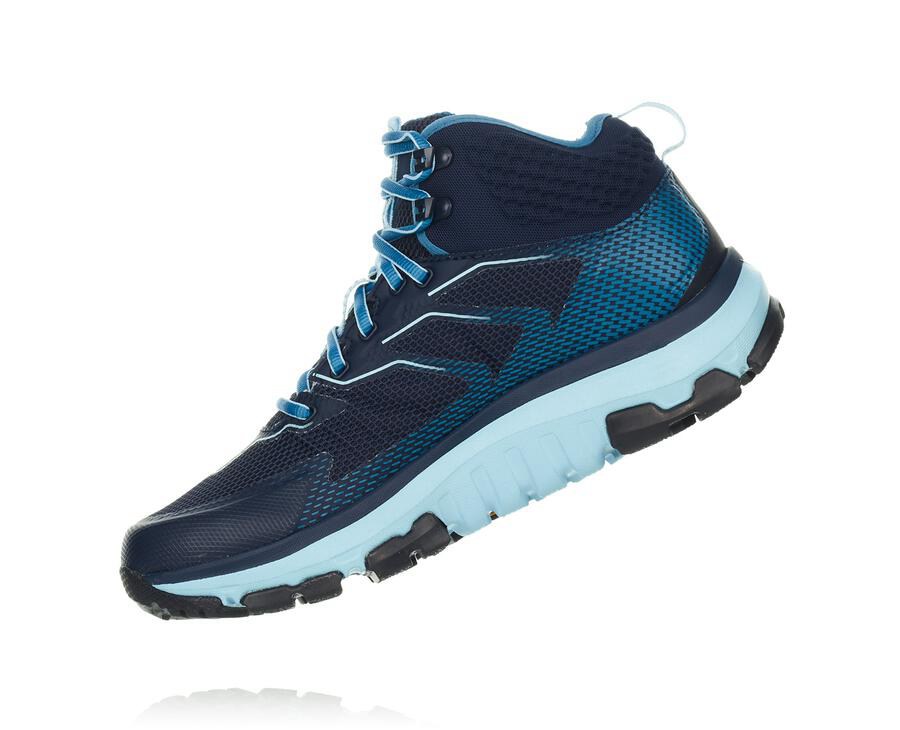 Hiking Boots Womens - Hoka One One Toa GORE-TEX - Blue - DYJQWIE-52